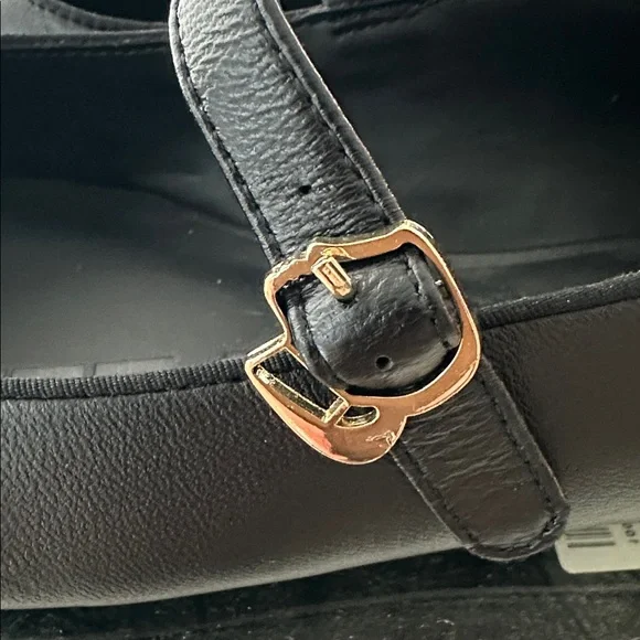 Black Karl Lagerfeld Women's Shoes with Gold Accents - Picture 2 of 6